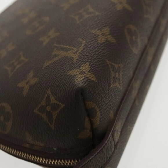 LOUIS VUITTON Monogram Trousse Demi Ronde Cosmetic Pouch M47520 LV Auth 98575 - Picture 4 of 16